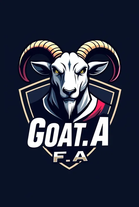 A LOGO FOR A MICRO FOOTBALL UNIFORM FOR A TEAM CALLED GOAT F.A