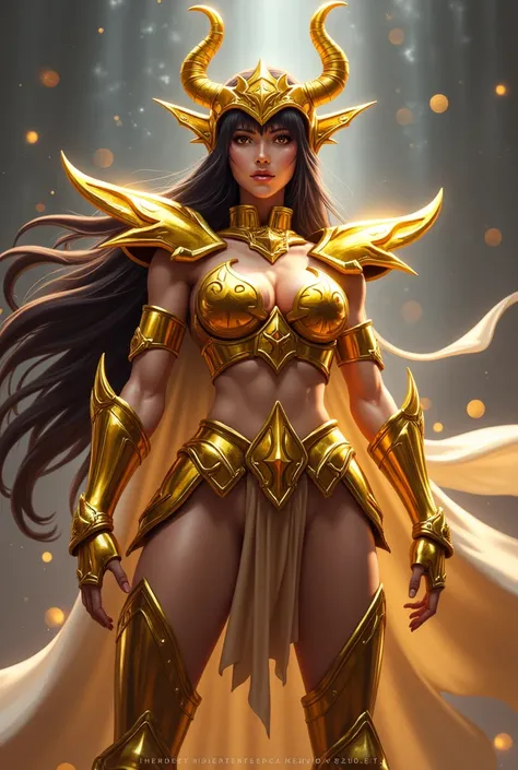 Sexy girl with Saint Seiya armor of the Taurus Knight