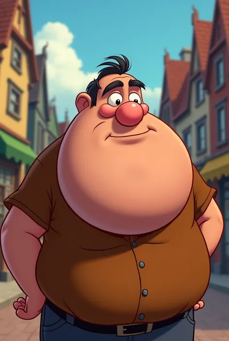 Disney movie Man with the biggest chin  