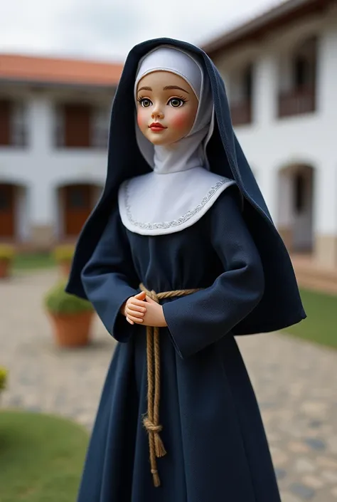 Create a nun doll from the Santa Sofia school in Garanhuns Pernambuco 