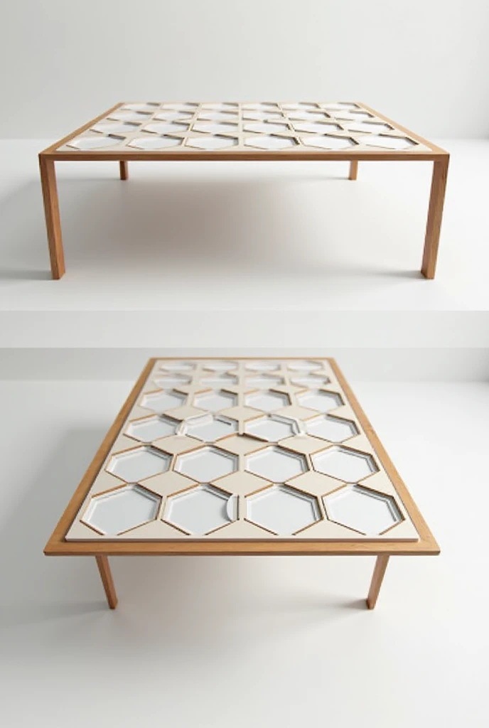 Create a table with octagons that can be written inside 