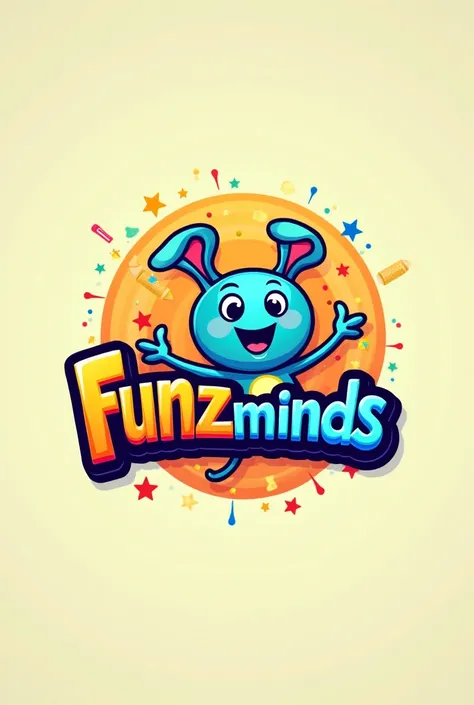 Create JangDdooPop logo business pfp attractive with designs n colors for kids activities book with funZMinds written because thats the business name

