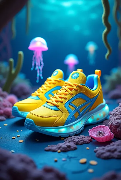 Sneakers inspired by SpongeBob&#39;s jellyfish 