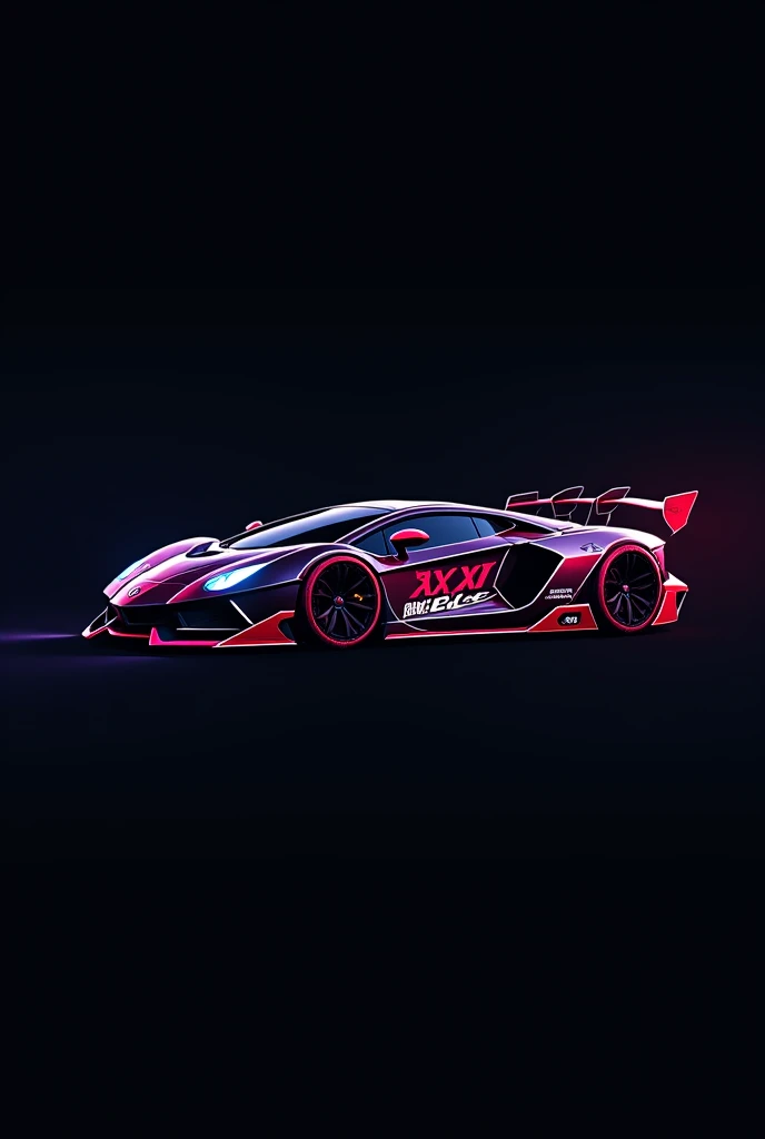 logo "AxO Elite" with a car "Rocket League" 