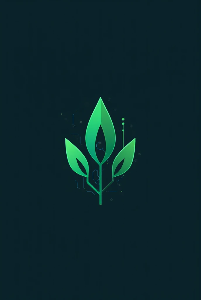 Make a simple logo that represents nature and technology