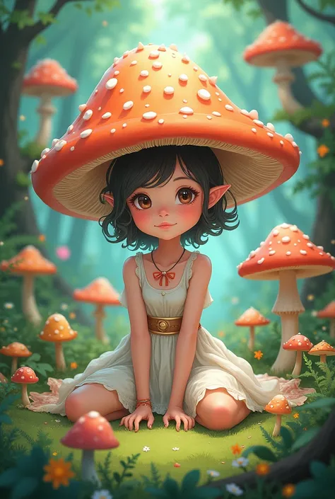 anime mushroom girl
