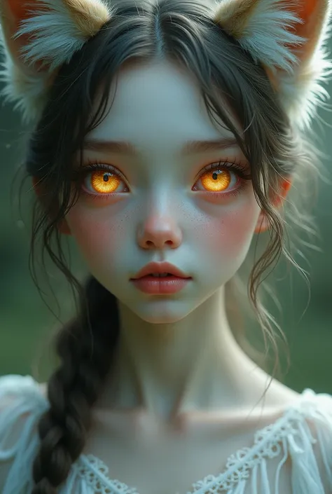 Girl with fox eyes