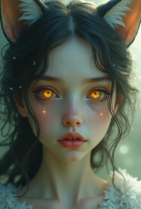 Girl with fox eyes