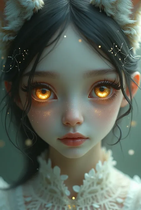 Girl with fox eyes