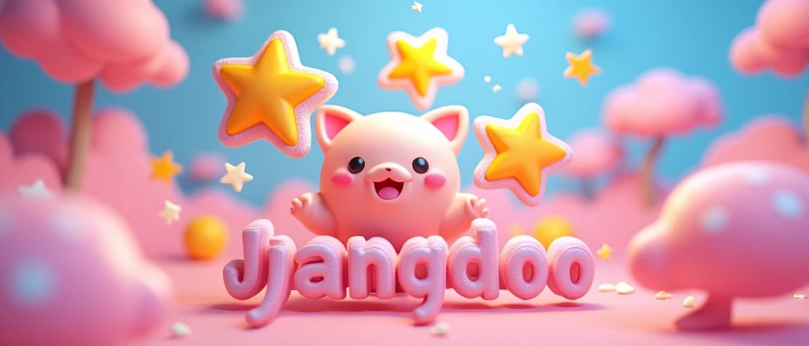  3D Stars with JJangDoo Pop big name below cute 