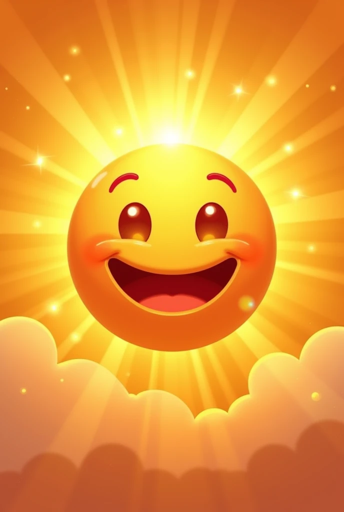 Happy Emoji (Sun Inti Radiant) that is similar to the chat emojis 
