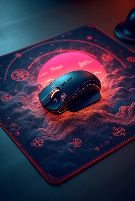 A computer mouse pad, with super original gamer design, with some Japanese details and above all with some hidden details that reveal the secret of a great love 