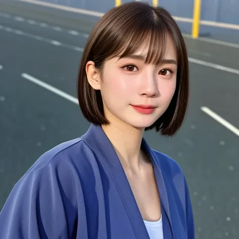 (kawaii 24 year-old Japanese girl, Nogizaka idol, Korean idol), healthy female athlete body, (glossy brown hair, short hair, pixie cut, bangs:1.3), (rounded face, beautiful black eyes, single eyelid, no makeup:1.2), (looking at away, empty eyes, sigh:1.3),...