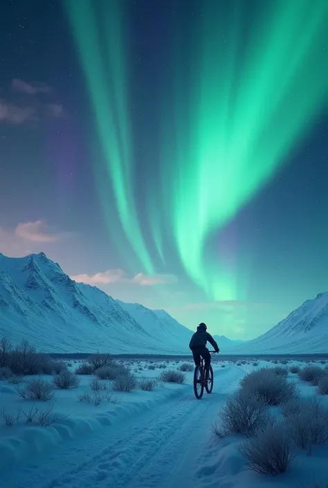 Biking with the Auroras.