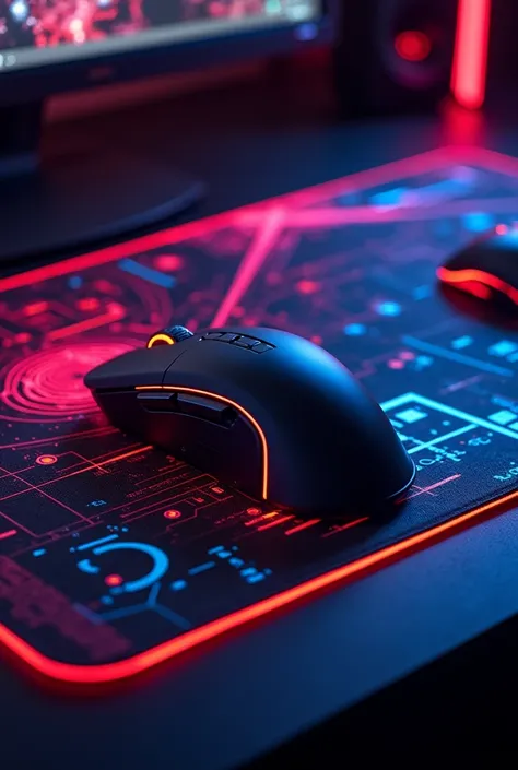 A computer mouse pad, with gamer design