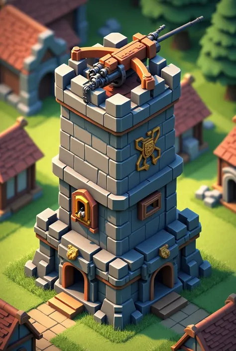 Create a medieval themed Clash of Clans tow haul with a crossbow on top