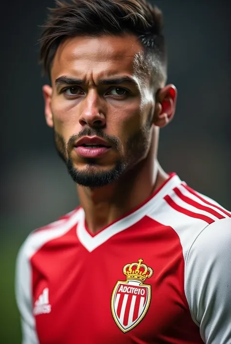 Player Neymar wearing the Monaco shirt