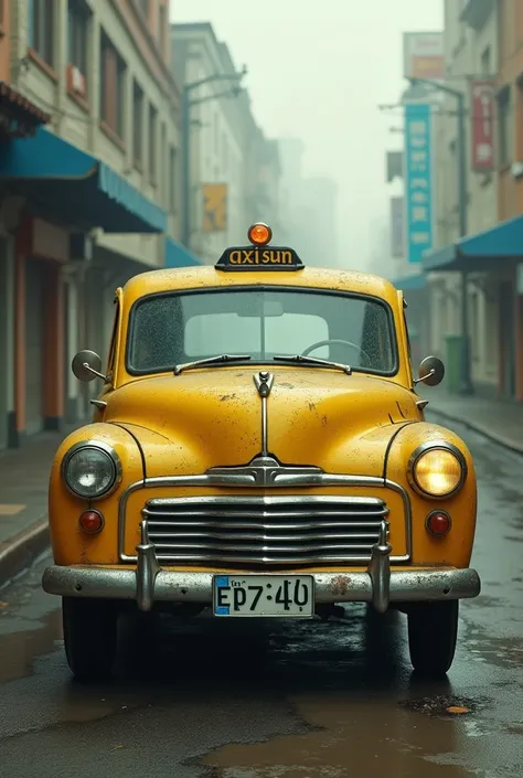 An old taxi that can travel in time