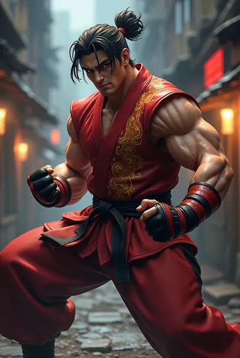 Crea un  personaje de the king of fighters 
