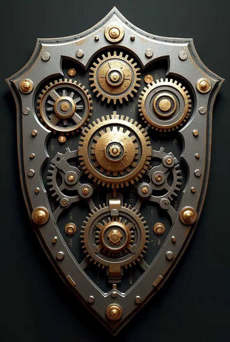 A shield made of gears to d&d