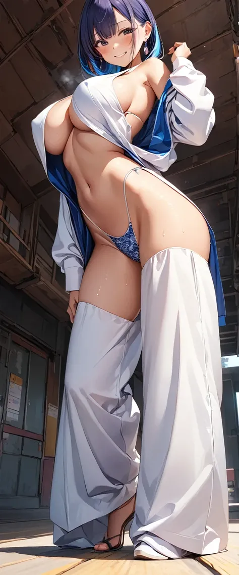 anime illustration, ((((highest quality)))), (((Ultra-precision CG 16K))), (((masterpiece))), BREAK skinny body, slender waist, medium Breasts, (((perky breasts))), ((sagging breasts)), (covered nipples),  (((tanned skin, tan lines))) , BREAK (written in d...