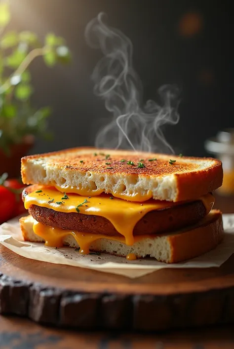 Create a realistic image for me that shows my Grill Sandwich company logo