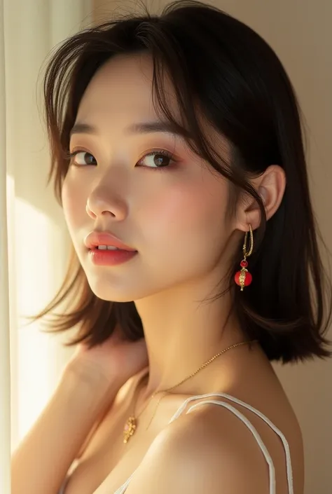 A Korean woman, portrait for kpop reality