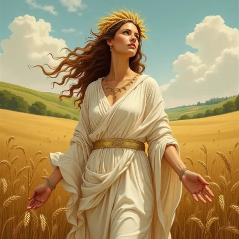 Greek mythology，Goddess of harvest，