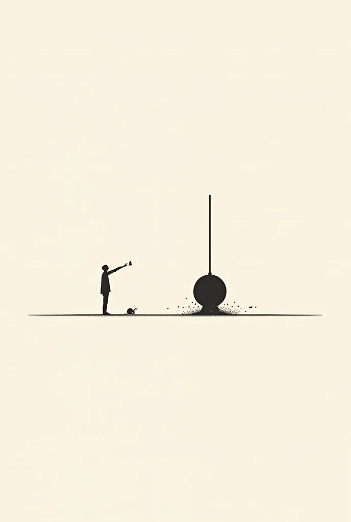 Graphic minimal illustrations talking about "its done"