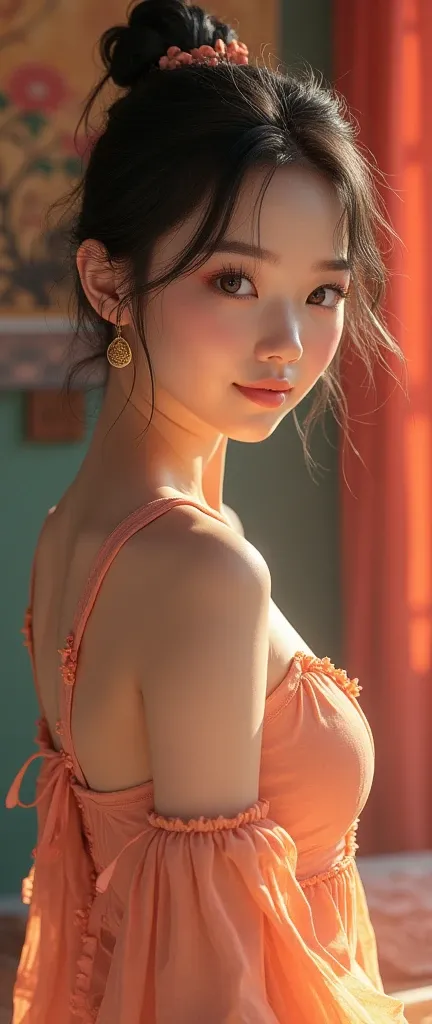 ((best qualityer, 8k, work of art: 1.3)), ((1 girl:1.5)), Slim Abdomen Beauty: 1.3, casual hairstyle, (Blue Long Group: 1.5), Super thin face, Delicate Eyes, Double eyelids, ssmile, (Showing tiger teeth: 1.2), dancing