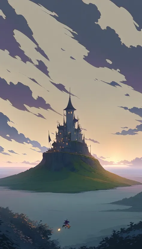 ultrawide landscape aesthetic,studio ghibli inspired aesthetic, no people ,witchy room