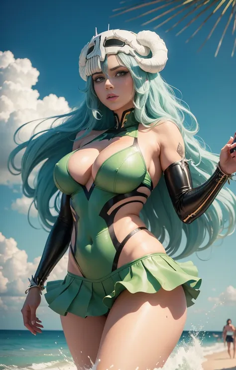 nelliel bleach, photo by full body , thick and beautiful legs of the highest degree based on the character nelliel extremely hig...