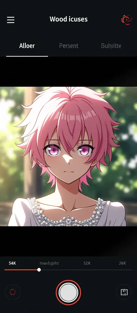 Boku no hero academia screenshot, A tall boy, short messy pink hair, pink slanted eyes, with glitter, clear skin, attractive, with a wedding dress