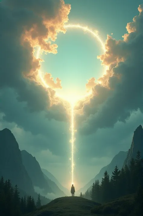 A portal in the sky where another dimension is created and at the same time a natural dimension 