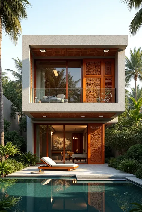 Indian house with a modern twist 
