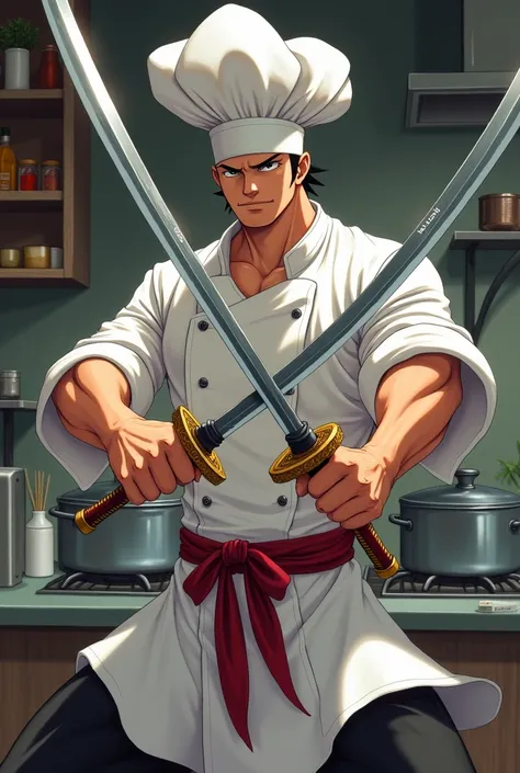 Chef but three sword style like zoro.