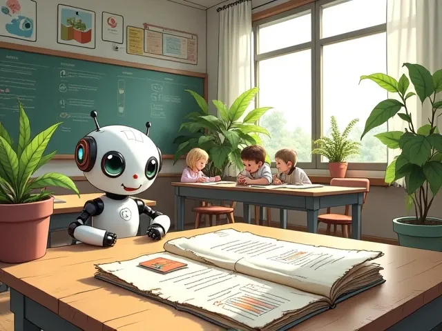 A classroom in harmony with nature, Software Model, manual, A cute robot learning to code with friends, sketch