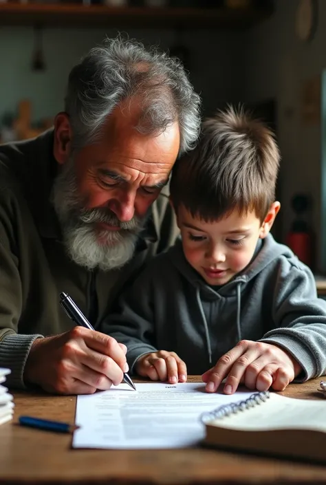 POOR FATHER TEACHES HIS SON TO WRITE A Meticulous JOB APPLICATION TO GET A JOB