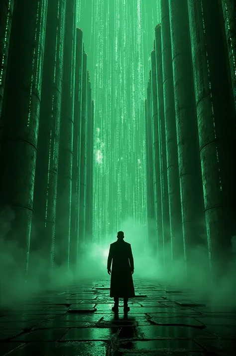 Background for post inspired by matrix movie 