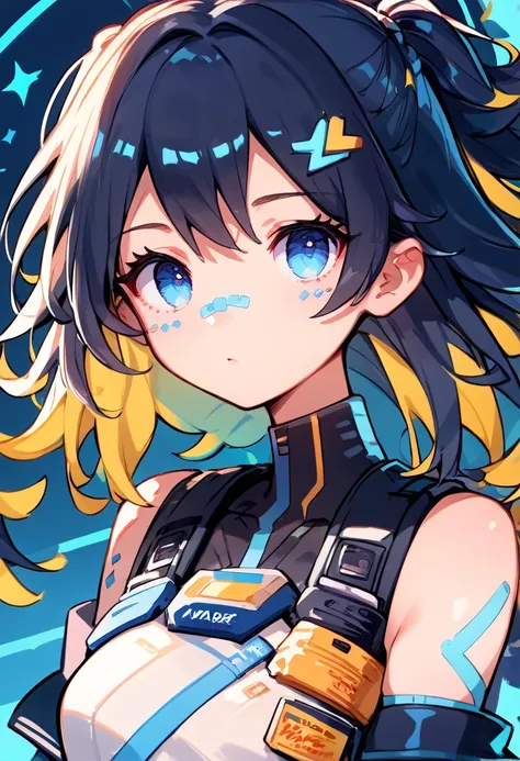 score_9, score_8_superior, score_7_superior,sauce_anime, High-resolution images,masterpiece,Highest quality,,Cute Face,Beautiful Skin,Little,Simple_background,neon_evaluate,