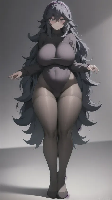 1girl, beautiful, masterpiece, best quality, sweater,   hexmaniacms,  ((full body)),wide hips