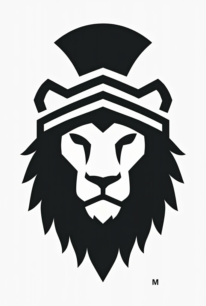 Create a clip art,  just shape of the lion head that is using full spartan helmet, covering the face, color white and black, less details