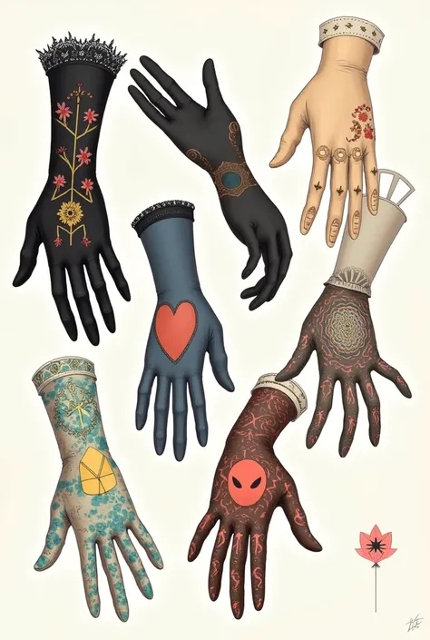 Design styles gloves