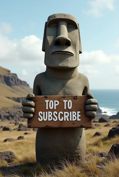 Make moai stone hold a sign which says subscribe  if you dont the only thing you will miss out is a whole lot of awsome facts