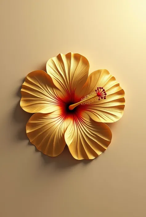 Small hibiscus logo,gold, minimalist repeated,3d,symmetrical,photorealistic,detailed,intricate,masterpiece,8k,realistic,vivid colors,volumetric lighting,studio lighting,high contrast,metallic,reflective,glossy,elegant,sophisticated,luxurious,majestic,