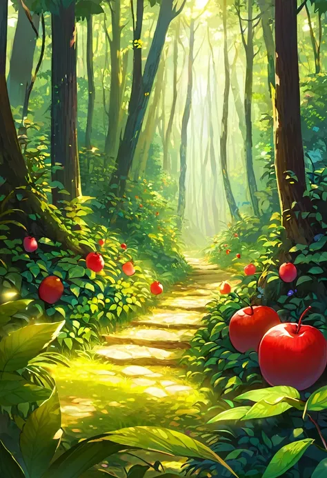 Once upon a time there was a forest full of fruit and life.
