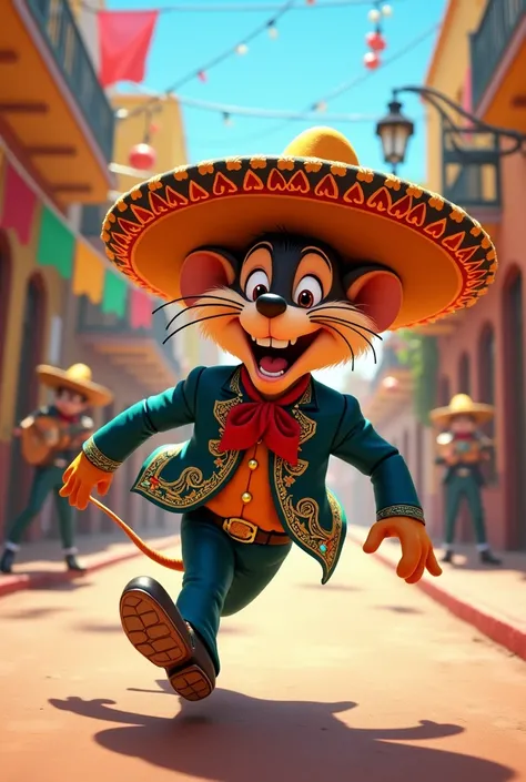 Speedy Gonzales dressed as a mariachi
