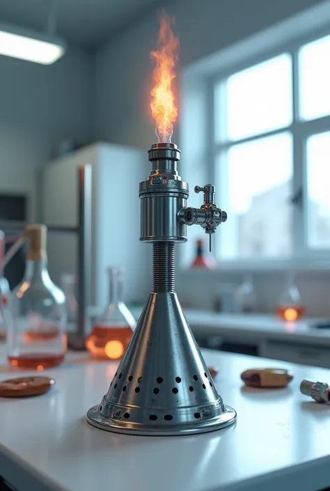 Create a 3d bunsen burner
