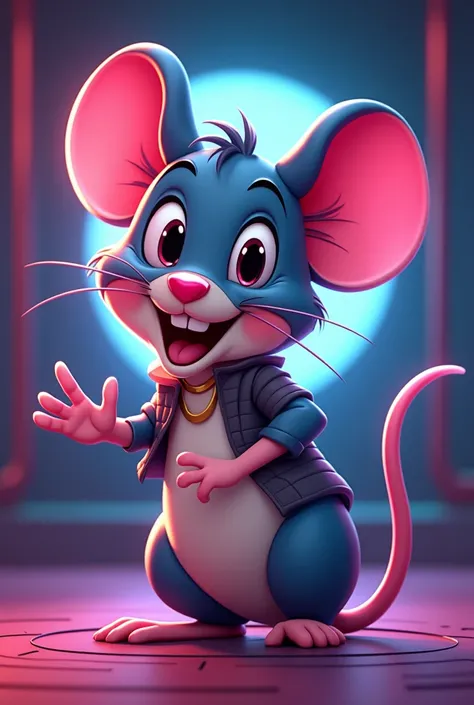 80s style cartoon mouse with text I mentioned connection error