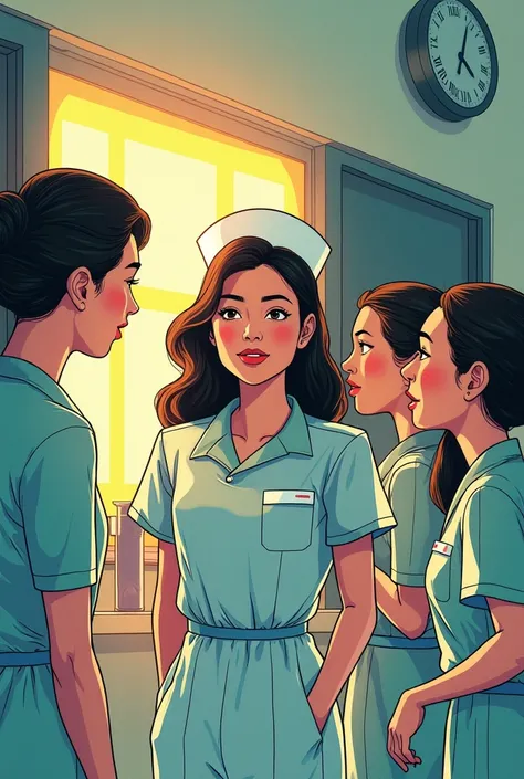 nursing in the philippine Post Colonial Rule. comic strip give description in english